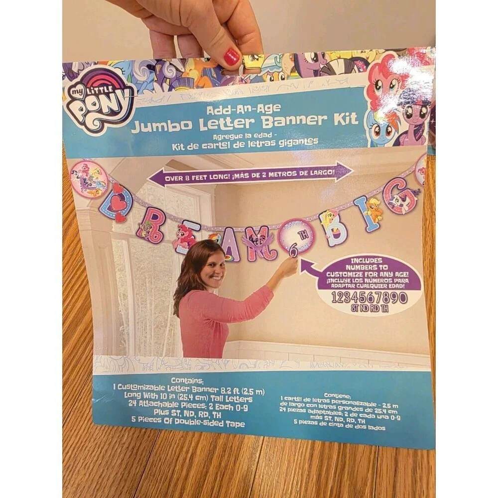 My Little Pony Birthday Party Decorations Customizable Banner Bday‎ Candle NEW